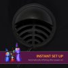 HOMCOM 1.8m Inflatable Halloween Lawn Decoration with LED Witches Around A Black Cauldron Outdoor Air Blown Holiday Decor