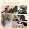 PawHut Cat Scratching Board, 4 piece Set Scratch Pad Reversible, Cat Scratcher Replacement for Cat Treadmill, Indoor Kitten, Scratching Boards Only, 55 x 26cm - Brown
