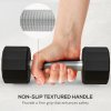 SPORTNOW Dumbbells Set, Hand Weights Pair with 12-Sided Shape and Non-Slip Grip for Men Women Home Gym Workout, 2 x 4kg