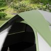 Outsunny Camping Tent, 2 Man Dome Tent, 3000mm Waterproof, with Sewn-in Groundsheet, Carry Bag and Top Hook, for Fishing Hiking Festival, Grey and Green