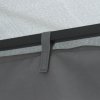 Outsunny 3 x 3 m Garden Gazebo Double Roof Marquee Patio Wedding Party Tent Canopy Shelter with Sidewalls (Dark Grey)
