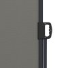 Outsunny Retractable Side Awning, Garden Privacy Screen Divider, Full Cassette Wind Breaker for Hot Tub, Balcony, Terrace, Pool, 400 x 180cm, Dark Grey