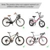 HOMCOM Foldable 3 Bike Carrier Rear Hitch Mount Bicycle Rack W/ Straps Car Trunk SUV Travel Transit