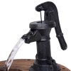 Outsunny Barrel Garden Water Feature with Electric Pump, Wooden Waterfall Fountain Garden Decorative Ornament with Flower Planter Decor