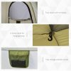 Outsunny 4 Person Automatic Camping Tent, Outdoor Pop Up Tent, Portable Backpacking Dome Shelter, Green