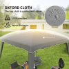 Outsunny 3 M x 3 M Base/ 2.5 M x 2.5 M Top Pop Up Gazebo, 2 Person Setup Instant with Carry Bag, Height Adjustable Slant Leg Party Tent Instant Event Shelter for Garden, Patio, Grey