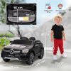 AIYAPLAY Mercedes-Benz GLC Coupe Licensed Kids Ride on Car, 12V Battery Powered Kids Electric Car with Remote Control, Soft Start, LED Light, Music, MP3, 3 Speed, for 3-6 Years, Black
