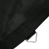 SPORTNOW Trampoline Replacement Mat with Eight Rows of Stitching, Spring Pull Tool, 42 V-Hooks, for 8ft Trampoline, Using 14cm Springs, Trampoline Jumping Mat, Black