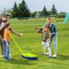 SPORTNOW 4m Badminton Set with Volleyball, Portable Badminton Net with Two Rackets, Two Shuttlecocks, Carry Case, for Indoor, Outdoor Sports