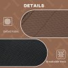 PawHut Raised Dog Bed Waterproof Elevated Pet Cot with Breathable Mesh UV Protection Canopy Brown, for Medium Dogs, 76 x 61 x 73cm