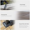 Outsunny 3.5M X 3.5M Metal Pergola Gazebo Awning Retractable Canopy Outdoor Garden Sun Shade Shelter Marquee Party BBQ, Grey