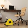 SPORTNOW Mini Exercise Bike, Portable Pedal Exerciser, Under Desk Bike with LCD Display for Legs and Arms, Rehabilitation, Therapy Home Office Workout, Yellow