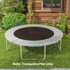 SPORTNOW Trampoline Replacement Mat with Eight Rows of Stitching, Spring Pull Tool, 72 V-Hooks, for 12ft Trampoline, Using 14cm Springs, Trampoline Jumping Mat, Orange
