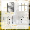 PawHut Dog Guard for SUVs, Vehicles, Vans, Car Barrier with Adjustable Width, Foldable Headrest, Mesh Dog Guard for Travel, Black