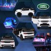 AIYAPLAY Land Rover Discovery Sport Licensed Kids Electric Car, 12V Ride on Car with Remote Control, LED Lights, Music, Horn, for Ages 3-6 Years, White