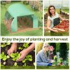 Outsunny 3 x 3 x 2 m Polytunnel Greenhouse with Roll-up Side Walls, Walk-in Grow House Tent with Steel Frame, Reinforced Cover, Zipped Door and 6 Mesh Windows for Garden, Green