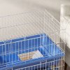 PawHut Double Tier Small Animal Cage Rabbit Chinchillas Cage w/ Ramp Food Dish Water Bottle Deep Trays Pet Home 72 x 44 x 67 cm