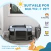 PawHut Dog Pen, Pet Playpen, Portable Foldable Dog Cat Playpen Soft Pet Cage with Storage Bag for Puppies, Rabbits, Kittens, Guinea Pigs, 114 x 89 x 59cm - Grey