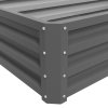 Outsunny 216L Rectangle Raised Garden Bed Box with Weatherized Steel Frame for Vegetables, Flowers and Herbs, 120 x 60 x 30.5cm, Light Grey