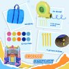 Outsunny 3 in 1 Kids Bouncy Castle with Slide and Pool Trampoline, Inflatable Water Park with Blower for Kids Age 3-8 Octopus Design 3.6 x 1.75 x 1.8m