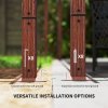 Outsunny 3 x 3(m) Garden Pergola with Retractable Roof Canopy and Wood Grain Aluminium Frame, Outdoor Gazebo Pergola Kit, UPF30+ Sun Shade Shelter for Deck, Porch, Natural Wood Finish