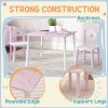 AIYAPLAY Toddler Table and Chair Set, Princess Design Kids Table and 2 Chairs Set, for Activities, Art, Drawing, for Playroom, Nursery, Pink
