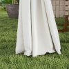 Outsunny 3 x 4m Garden Gazebo with Sides, Double Roof Metal Gazebo, Outdoor Gazebo Canopy Shelter for Patio, Deck, Cream White