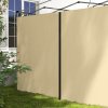 Outsunny Gazebo Side Panels with Zipped Doors, for 3x3 m or 3x6 m Pop Up Gazebo, 2 Pack Sides Replacement, Beige