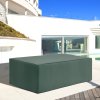 Outsunny 600D Oxford Outdoor Garden Furniture Sofa Set Cover, Waterproof Anti-UV Rattan Sun Lounger Protection Protector Cover, 255L x 142W x 86Hcm, Green