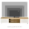 HOMCOM 200cm TV Cabinet for TVs up to 90