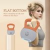 SPORTNOW Soft Kettlebell, 12kg Kettle Bell with Non-Slip Handle for Home Gym Weight Lifting and Strength Training, Orange and Grey