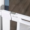 PawHut Pressure Fit Safety Gate for Doorways and Staircases, Dog Gate w/ Auto Closing Door, Pet Barrier for Hallways w/ Double Locking, Openings 75-82 cm - White