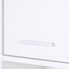 HOMCOM Bathroom Floor Storage Cabinet Slim Tallboy w/ Door Cupboard & Shelves For Living Room, Bedroom, Hallway White