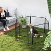 PawHut Dog Pen 6 Panels Puppy Pen Heavy Duty Pet Playpen for Indoor Outdoor for Dogs, Rabbits, Ducks 80cm High