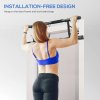 SPORTNOW Doorway Pull-Up Bar, No-Drilling Chin-Up Bar, Push-Up Stand with Resistance Bands, Padded Handles for Home Gym Exercise