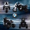 HOMCOM BMW S1000RR Licensed 6V Kids Electric Motorbike 3 Wheel Ride on Motorcycle w/ Headlights Music for 18-36 Months Black