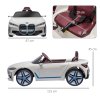 HOMCOM BMW i4 Licensed 12V Electric Car for Kids, Kids Electric Ride-on with Remote Control, Suspension Wheels, Music, Horn, Lights, MP3 Slot, Portable Battery, for Ages 3-6 Years - White