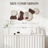 HOMCOM Metal Wall Art, Modern Decorative Mirror Decor, Hanging Home Wall Decoration for Living Room Bedroom Dining Room, Gold Tone