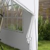 Outsunny 3 x 3(m) Pop Up Gazebo, Water and UV Resistant Party Tent Camping Canopy Marquee with Carry Bag, White