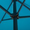 Outsunny 4.6m Garden Parasol Double-Sided Sun Umbrella Patio Market Canopy Shade Outdoor Blue - NO BASE