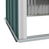 Outsunny 5ft x 3ft Lean to Garden Shed, Metal Outdoor Storage Shed with Single Lockable Door, Tool Storage Shed for Garden, Patio, Green