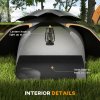 Outsunny 1-2 Man Camping Tent, Dome Tent with Removable Rainfly and Aluminium Frame, 2000mm Waterproof, Portable with Bag, for Fishing Hiking Festival, Dark Grey