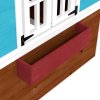 Outsunny Wooden Playhouse for Kids Outdoor Wendy House with Doors, Windows, Plant Pots, Boxes, for 3-8 Years - Dark Brown