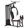 SPORTNOW Compact Home Gym System with 45kg Weight Stack, Weights Machine, Mult-Gym Leg Press Machine Dual-Action Chest Station for Full Body Fitness Training