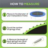 SPORTNOW Trampoline Replacement Mat with Eight Rows of Stitching, Spring Pull Tool, 72 V-Hooks, for 12ft Trampoline, Using 14cm Springs, Trampoline Jumping Mat, Green
