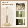PawHut Cat Scratching Post Cat Tree, Kitty Activity Centre w/ Turntable Interactive Toy Ball, Cat Tower w/ Jute and Sisal