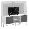 HOMCOM TV Cabinet Stand Unit for TVs up to 50