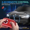 HOMCOM BMW i4 Licensed 12V Electric Car for Kids, Kids Electric Ride-on with Remote Control, Suspension Wheels, Music, Horn, Lights, MP3 Slot, Portable Battery, for Ages 3-6 Years - Black