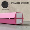 SPORTNOW 7.7ft Folding Gymnastics Beam, Floor Balance Beam for Kids with Anti-Slip Base, Gymnastics Equipment for Home Gym, Training Exercise, Pink