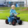 HOMCOM 6V Electric Quad Bike Kids Ride On All Terrain Vehicle with Forward Backward Function, for Ages 18-36 Months - Blue